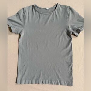 Yogalicious Tan Crew Neck Short Sleeve Top, Bodycon